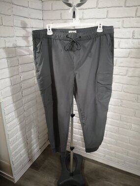 Goodfellow & Co. Men's Size XL Grey Elastic & Tie Waist Track Pants Pockets